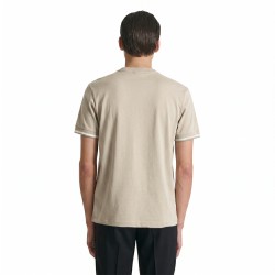 Antony Morato Camiseta Manga Corta Logotipo Bordado Beige Hombre
