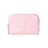 Calvin Klein Cartera Bold CK Medium Zip Around Rosa Pink Mujer