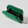 Calvin Klein Cartera Bold CK Medium Zip Around Verde Forest Mujer