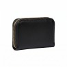 Calvin Klein Cartera Bold CK Medium Zip Around Negro Black Mujer