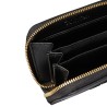 Calvin Klein Cartera Bold CK Medium Zip Around Negro Black Mujer