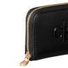 Calvin Klein Cartera Bold CK Medium Zip Around Negro Black Mujer