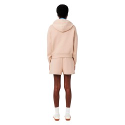 Lacoste Pantalón Corto De Punto Jersey Beige Mujer