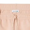 Lacoste Pantalón Corto De Punto Jersey Beige Mujer