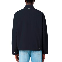 Lacoste Chaqueta De Tafetán Texturizado Hidrófugo Negro Noir Hombre