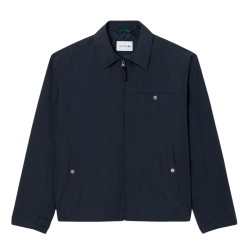 Lacoste Chaqueta De Tafetán Texturizado Hidrófugo Negro Noir Hombre