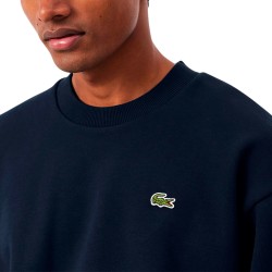 Lacoste Sudadera De Felpa De Corte Clásico Azul Marino Blue Marine Hombre