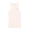 Lacoste Camiseta De Tirantes De Corte Ajustado De Algodón Blanco Blanc Mujer