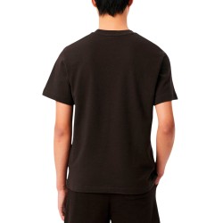 Lacoste Camiseta De Punto Jersey Texturizado Marrón Hombre
