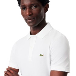 Lacoste Polo De Piqué De Corte Ajustado Blanco Blanc Hombre