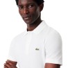 Lacoste Polo De Piqué De Corte Ajustado Blanco Blanc Hombre
