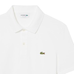 Lacoste Polo De Piqué De Corte Ajustado Blanco Blanc Hombre