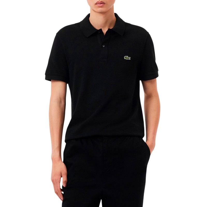 Lacoste Polo De Piqué De Corte Ajustado Negro Noir Hombre