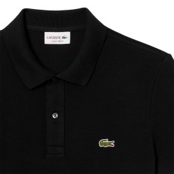 Lacoste Polo De Piqué De Corte Ajustado Negro Noir Hombre