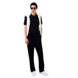 Lacoste Polo De Piqué De Corte Ajustado Negro Noir Hombre