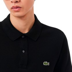 Lacoste Polo De Piqué De Corte Ajustado Negro Noir Hombre