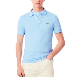 Lacoste Polo De Piqué De Corte Ajustado Azul Blue Clair Hombre