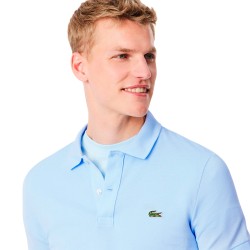 Lacoste Polo De Piqué De Corte Ajustado Azul Blue Clair Hombre