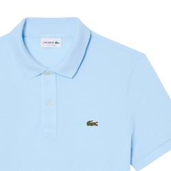 Lacoste Polo De Piqué De Corte Ajustado Azul Blue Clair Hombre
