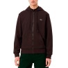 Lacoste Sudadera De Felpa Con Cremallera Marón Hombre