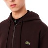 Lacoste Sudadera De Felpa Con Cremallera Marón Hombre