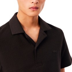 Lacoste Polo Texturizado De Corte Clásico Marrón Hombre