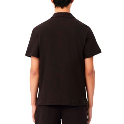 Lacoste Polo Texturizado De Corte Clásico Marrón Hombre
