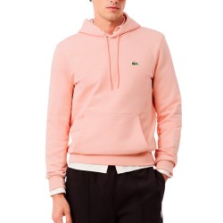 Lacoste Sudadera Con Capucha De Felpa De Algodón Rosa Rose Hombre