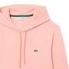Lacoste Sudadera Con Capucha De Felpa De Algodón Rosa Rose Hombre
