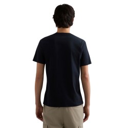 Replay Camiseta Logotipo Maxi Azul Marino Navy Hombre