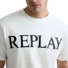 Replay Camiseta Logotipo Maxi Blanco White Hombre