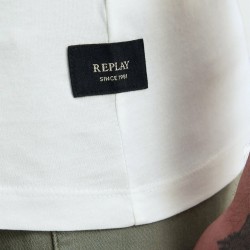 Replay Camiseta Logotipo Maxi Blanco White Hombre