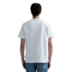 Replay Camiseta Logotipo R Blanca White Hombre
