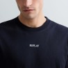 Replay Camiseta Logotipo Estampado Azul Marino Navy Hombre