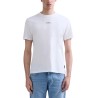 Replay Camiseta Logotipo Estampado Blanca White Hombre