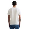 Replay Camiseta Logotipo R Bordado Blanca White Hombre