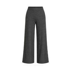 DKNY Pantalón Largo Punto Gris Mujer