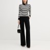 DKNY Jersey Punto Rayas Blanco Negro Mujer