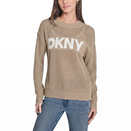 DKNY Jersey Punto Logotipo...