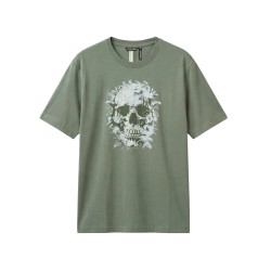 Antony Morato Camiseta Calavera Verde Agave Hombre