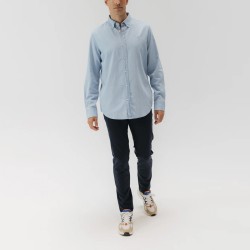 El Pulpo Camisa Casual Azul Claro Denim Bleach Hombre