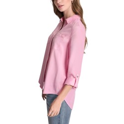DKNY Camisa The Live-In Shirt Rosa Pink Lavender Mujer