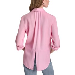 DKNY Camisa The Live-In Shirt Rosa Pink Lavender Mujer