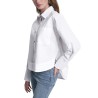 DKNY Camisa De Popelín Blanco White Mujer