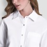 DKNY Camisa De Popelín Blanco White Mujer