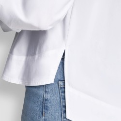 DKNY Camisa De Popelín Blanco White Mujer