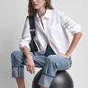 DKNY Camisa De Popelín Blanco White Mujer