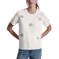 DKNY Camiseta Sport Blanco Ivory Mujer