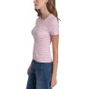 DKNY Camiseta Jeans Rosa Blanco Lavender Mujer