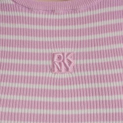 DKNY Camiseta Jeans Rosa Blanco Lavender Mujer